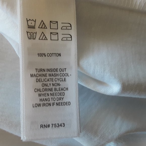 T Tahari White Crew Neck T-shirt with Bow on Collar | New! Size Small - Picture 12 of 15